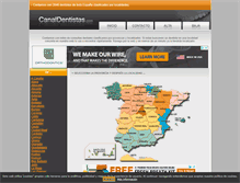 Tablet Screenshot of canaldentistas.com